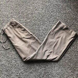 Abercrombie & Fitch Light brown Baggy Cotton Texture Pull-On Pants